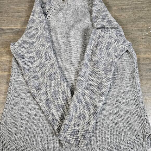 Rebecca Taylor Womens Sweater Wool Cashmere Pullover Size Small Animal Print - Picture 7 of 7